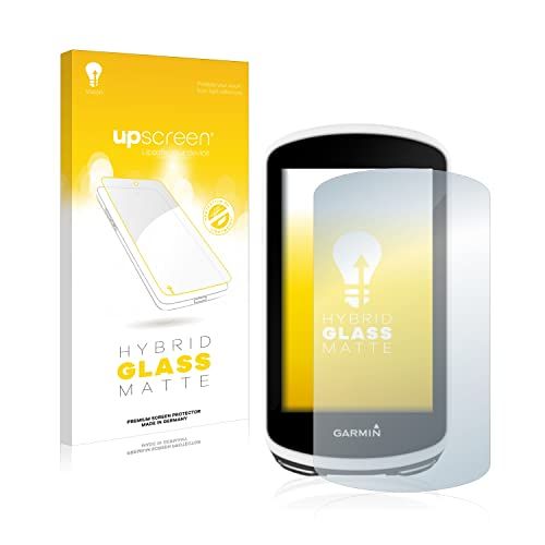 upscreen Hybride Beschermfolie Screenprotector Mat compatibel met Garmin Edge 1030 - Antireflecterend Beschermglas, 9H hardheid, Antikras
