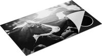 Chefcare Inductie Beschermer Zwart Wit Koeien in de Wei met Zon - 90x55 cm