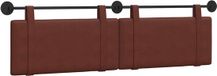 vidaXL Hoofdbord Suspendu Marron Brillant Antique PU