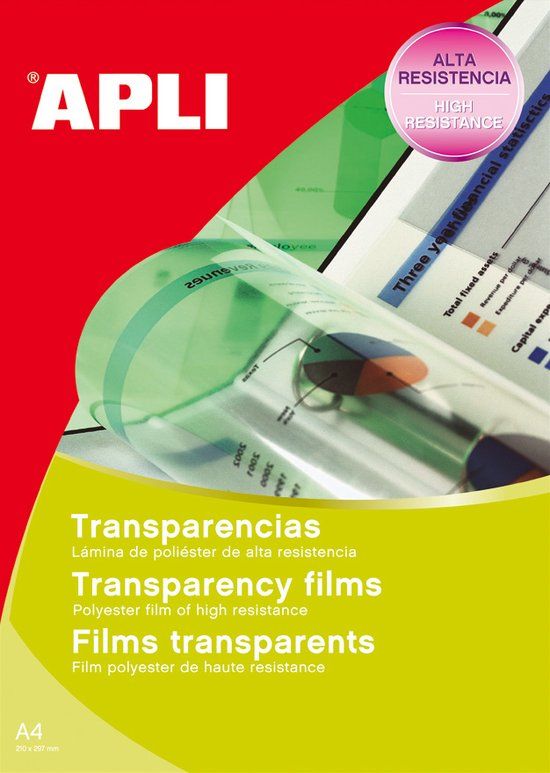 APLI 01062 printeretiket Transparant