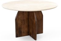 Giga Meubel Eettafel Danae Rond Marmer 130cm