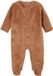 Vertbaudet Onesie voor pasgeborenen dier of hart chocoladebruin
