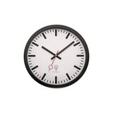 Eurotime 59530 Wandklok Analoog Metaal Zwart Wit 350 mm Unisex