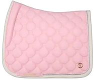 PS of Sweden Dressuurzadeldek voor paarden Vintage Monogram Roos Satijn