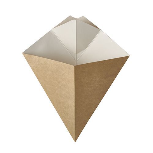 PAPSTAR 86779 Bruin, Wit papieren tas 190 x 235 mm - 50 stuks