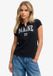 Superdry Athletic Essentials T-shirt Femme Manches Courtes Eclipse Navy Coton 100% Taille 16
