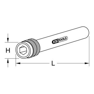 KS Tools 1/4" magnetische snelwissel bithouder, 150mm