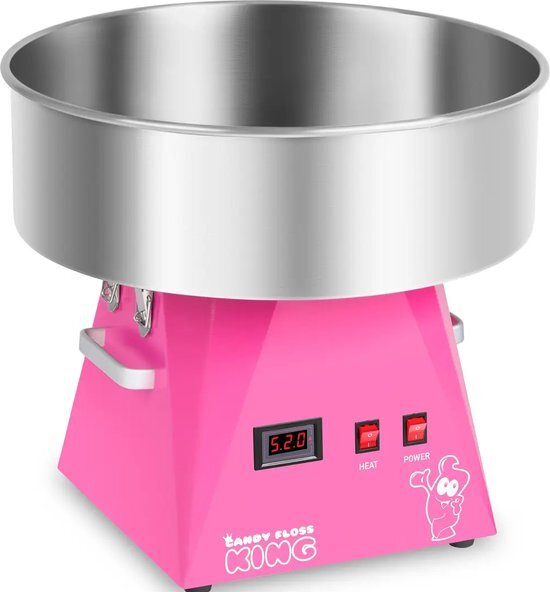 Royal Catering Suikerspinmachine - 52 cm - roze