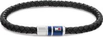Tommy Hilfiger TJ2790293 Heren Armband Leer Zwart