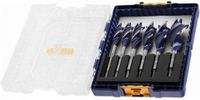 IRWIN IW4042202 6-delige houtboren set in cassette - Blue Groove - 16/18/20/22/25/32 mm