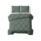 Sleeptime Lazy Lazy Uni Dekbed – Wasbaar | Tweepersoons – 200 x 200cm +2 x kussenslopen 60×70cm | Luxe & Comfortabel Slapen – Groen