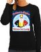 Bellatio Decorations Foute Belgie Kersttrui / sweater - Christmas in Belgium we know how to party - zwart voor dames - kerstkleding / kerst outfit L