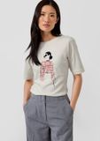 s.Oliver BLACK LABEL s.Oliver T-shirt crème