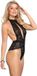 SUBBLIME Lace Open Cup Teddy L/XL Zwart