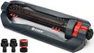 Eden 94112 3-weg turbo-oscillerende sproeier voor grote tuin en gazon met snelkoppelingsstarterset, geschikt voor maximaal 4.499 m²