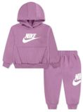 Nike Kids Club Fleece Set Lange Mouwen Paars 6-7 Jaar Unisex Katoen