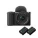 Sony Alpha ZV-E10 II APS-C videocamera 16-50 mm f/3.5-5.6 | 4K60p video, 4:2:2 10bit opname, 26 MP, digitale stabilisatie, real-time auto-oogfocus, incl. 2 batterijen