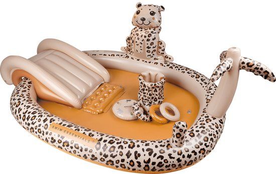 Swim Essentials Beige Panterprint Play Pool - 210x150cm
