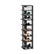 Furinno Compacte 9-Tier Verticale Ruimtebesparende Vrijstaande Schoentoren, Schoenenrek voor Kastingang, Espresso