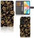 B2Ctelecom OPPO Reno8 T 5G Hoesje Gouden Bloemen