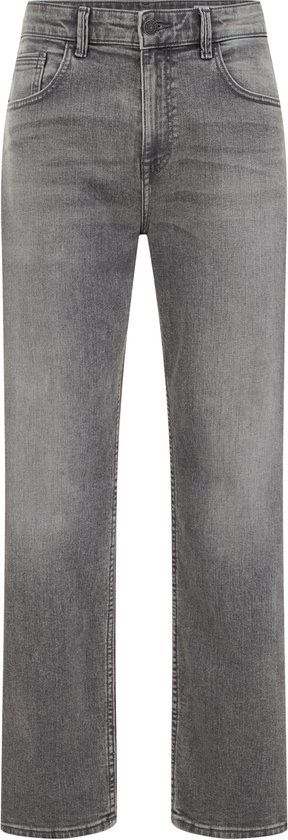 WE Fashion Heren regular fit jeans Grijs Katoen Maat 32/34