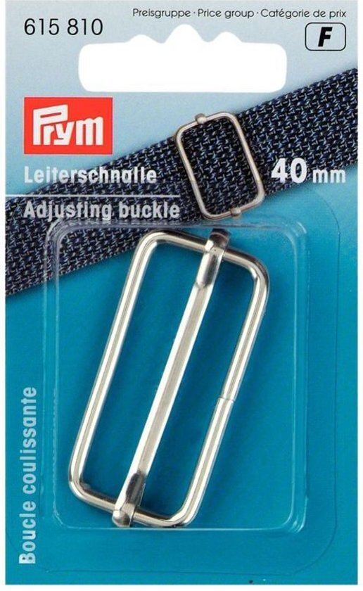 - Prym Regelbare gesp 40 mm zilverkleur