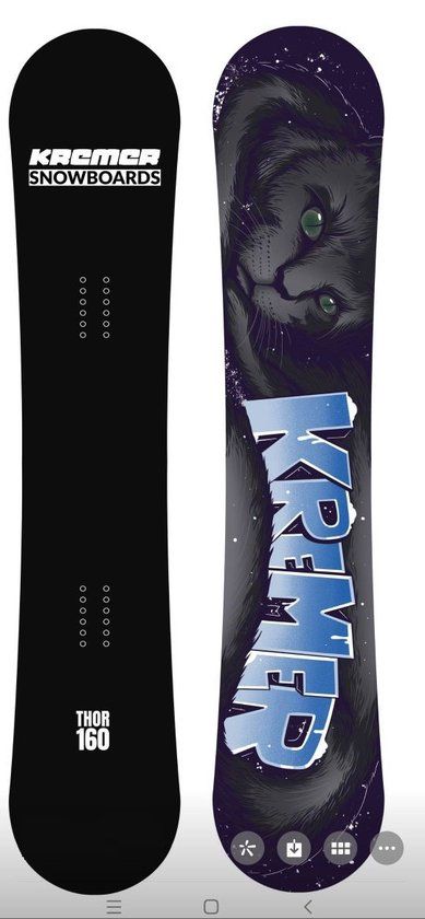 Snowboard Thor Kremer 160CM All Mountain - Beginner - Unisex - Black - Incl. Bindings