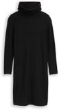Tom Tailor Jurk met wafelstructuur - Maat 40 - Deep Black