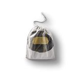 Bonamaison Bedrukte katoenen tassen met trekkoord, boodschappentas, herbruikbaar, milieuvriendelijk, opvouwbaar, maat: 20 x 30 cm
