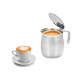 Espressomachine voor 4 kopjes met afneembaar papierfilter, koffiezetapparaat voor dagelijks gebruik, eenvoudige reiniging, van aluminium, 35 cl