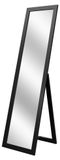 STYLER Miroir sur pied, 37x142 cm, noir, rectangulaire, miroir corps entier, design moderne, adapté pour couloir, chambre, dressing, miroir sur pied, décoratif