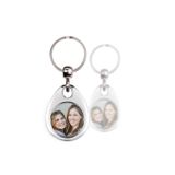 Porte-clés avec photo - Rond - Imprimé recto verso