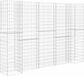 vidaXL Gabion plantenbak H-vormig 260x40x180 cm staaldraad
