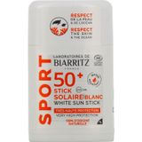 Laboratoires De Biarritz Sport Stick Solaire SPF50+ Blanc 12g