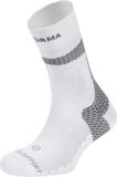 Enforma Compressiesokken met Tape Technologie – Achillespees Ondersteuning – Sport Compressiekousen – Medium Compressie – Wit/Grijs – L (42-44) – Blessurepreventie & Herstel