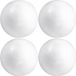 Rayher hobby materialen Boule en polystyrène - 4x - blanc - D3 cm