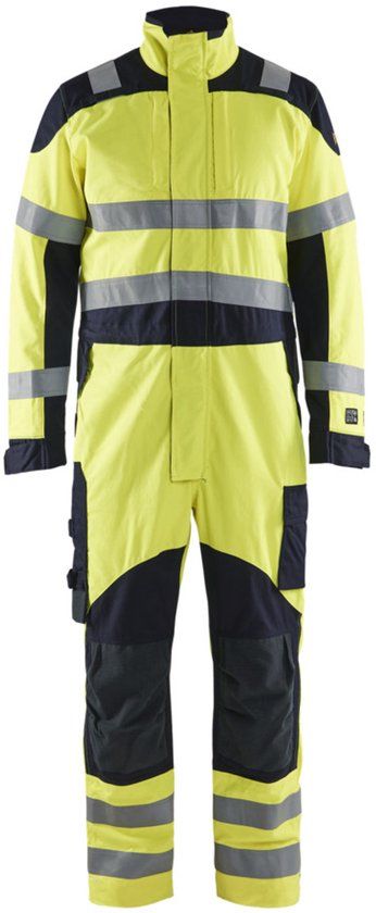 Blåkläder Multinorm Inherent overalls 6089-1512 - High Vis Geel/Marineblauw - Maat 54