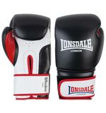 Lonsdale Winstone Leren Bokshandschoenen Zwart 12 oz