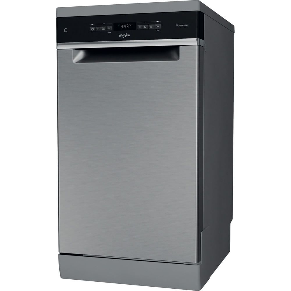 Whirlpool WH6FB10BS7A0X Vrijstaand 10 couverts B Slimline Vaatwasser - Roestvrijstaal