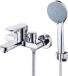 Unyqoos® Robinet de bain chromé avec cascade et douchette