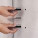 Ensemble de barre de douche – flexible et avec bouton – ABS – gris – finition chromée – système de douche sans mitigeur