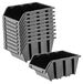 Boîte empilable - 390 x 240 mm - PP-plastique - Noir - Set de 10