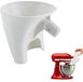 Sans marque Entonnoir - Blanc - Plastique - Lave-vaisselle - Convient pour Kitchen Aid 4,5-5-quart modèles