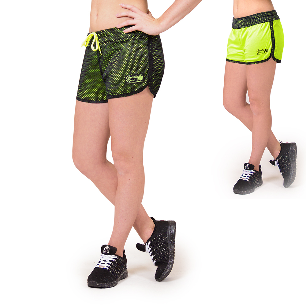 Gorilla Wear Madison Reversible Shorts - Black/Neon Lime - L