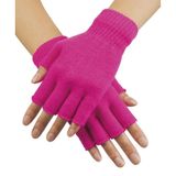 Boland fingerless gloves neon pink one size