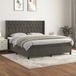 Maison Exclusive - Boxspringbed met matras, donkergrijs, 160x200 cm, fluweel