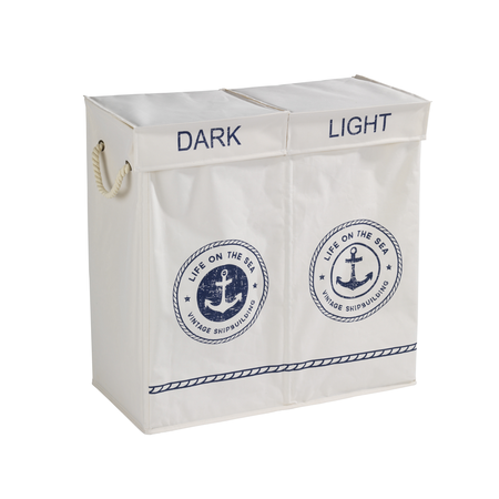 WENKO Wasmand - 60x60x30 cm - Blauw