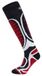 Kilpi Compressiesokken Anxo Unisex Blauw/Wit Gestreept Hoog Merino Wol Polyester Elastaan Schoenmaat 35