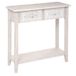 Atmosphera - Console Hina gebleekt hout - L 80 x D 30 x H 80 cm - 2 gesneden laden, 1 plank - opbergkast voor entree, woonkamer
