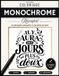 Coloriage Monochrome Réconfort: 50 messages apaisants à colorier avec un seul feutre noir. Livre de réconfort et de douceur pour adultes, pour les jours difficiles et prendre soin de soi